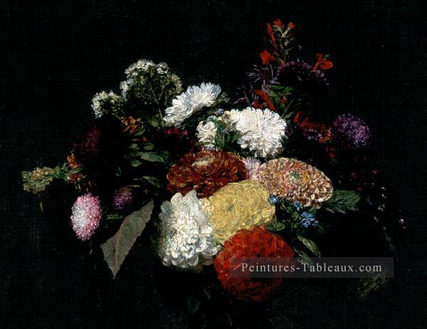 Dahlias 1873 peintre de fleurs Henri Fantin Latour Peintures à l'huile